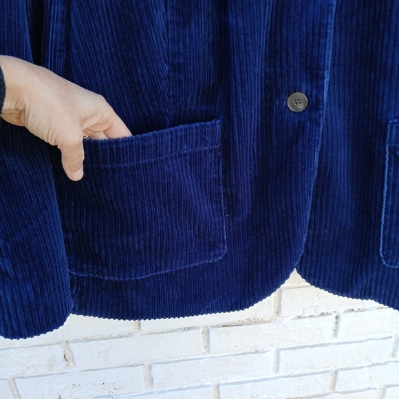 Lands' End Corduroy Blazer Wide Whale 3X - Picture 5 of 7